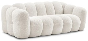 Fehér buklé kanapé 232 cm Hippolyte – Bobochic Paris