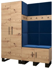 Előszobabútor Amanda 2 (artisan tölgy + kék). 1085871