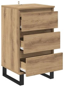 Széf fiókkal kézműves tölgy Faanyag