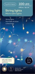 Micro 100 LED-es elemes lámpa Világos Színes beltéri 495cm