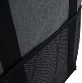 Összecsukható tároló doboz, szürke/fekete, DETER