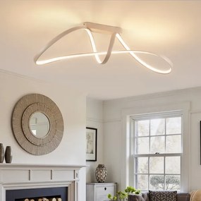 Brilagi-LED Fényerőszabályozható felületre szerelhető csillár TWISTER LED/60W/230V 3000-6000K bézs+távirányító