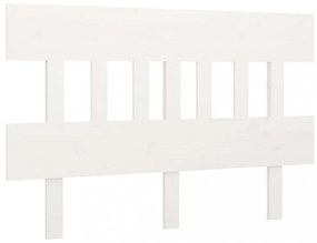 fehér tömör fenyőfa ágyfejtámla 163,5x3x81 cm