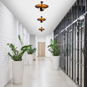 Rézszínű függőlámpa fém búrával ø 48 cm Kurt – Opviq lights