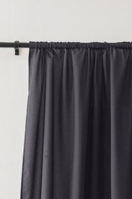 Függöny OXFORD LIGHT 140x250 cm, sötétszürke Felfüggesztés: Hullámos sínszalag