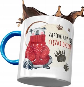 Kék bögre macival Aranyos mackó ajándék fényképes nyomtatással