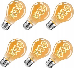 6db Led izzó E27 Filament 4W Edison Dekoratív