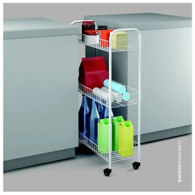 Laundry háromszintes fürdőszobai állvány, 23 x 84 cm - Metaltex