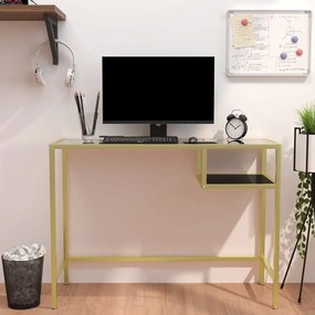 átlátszó edzett üveg számítógépasztal 100 x 36 x 74 cm