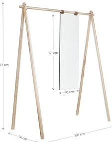 Barna ruhatartó állvány borovi fenyőből Hongi - Karup Design