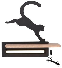 Fekete gyerek lámpa Cat – Candellux Lighting