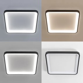 Brilagi - Dimmelhető LED mennyezeti lámpatest FALCON SLIM LED/50W/230V 50x50 cm fekete + távirányító