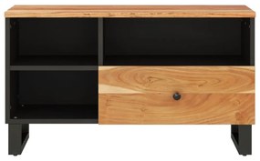 tömör akácfa és szerelt fa TV-szekrény 80 x 33 x 46 cm