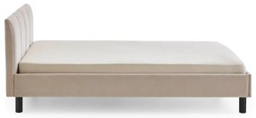 Bézs kárpitozott franciaágy ágyrács nélkül 140x200 cm Joker – Meise Möbel