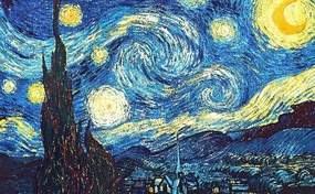 Van Gogh - Éjszaka üvegkép, falikép