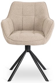 Forgó Étkezőszék Bézs Színben. PEONY