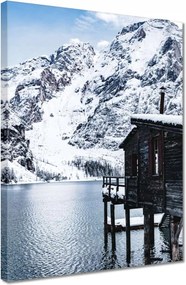 Vászonkép 30x40 Téli kilátás a hegyekkel