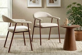 Lagos D Raven étkezőszék világosbézs/dió