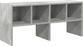 vidaXL cipőtartó állvány egymásra rakható beton szürke 89,5x30x40 cm
