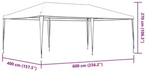zöld rendezvénysátor 4 x 6 m 90 g/m²