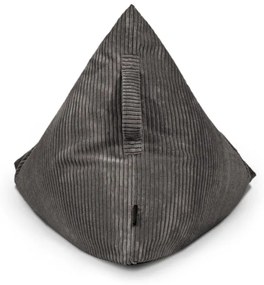 Sötétszürke kordbársony gyerek babzsákfotel Razzy – SLOWDOWN