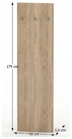 TEMPO ASISTENT 2 NEW 030 akasztós panel, sonomatölgy