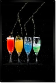 Poszterek keretben 40x60 Színes italok