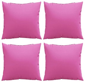 Dobópárnák 4 pcs Rózsaszín 60 x 60 cm szövet