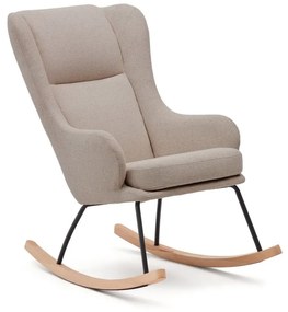 Bézs buklé hintafotel Maustin – Kave Home