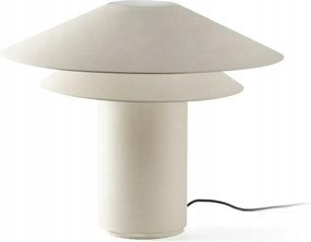 Faro Shan asztali lámpa, minimalista dizájn, bézs, E27, 15W