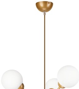 Csillár rúdon RUBBY BALL 6xG9/5W/230V arany