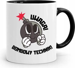 Technikus Bögre Fekete Ajándék fényképes nyomtatással