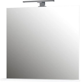 Fali tükör világítással-polccal 76x75 cm – Germania