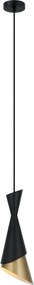 Italux modern függeszték malia fekete arany itxpnd-85949-1 bk+gd