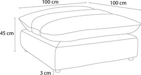 Narancssárga zsenília lábtartó Neil – Bobochic Paris