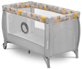 Lionelo - STEFI PLUS utazóágy, rózsaszín-sárga