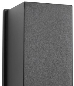 Fali lámpa fekete mágneses, LED-del, újratölthető - Baleno