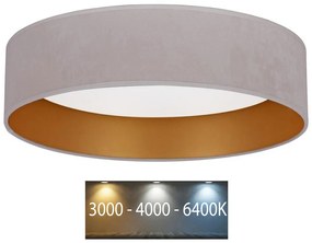 Brilagi Brilagi - LED Mennyezeti lámpa VELVET LED/24W/230V 3000/4000/6400K krém/arany BG0269