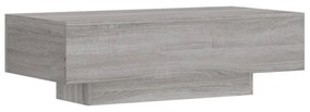 szürke sonoma szerelt fa dohányzóasztal 100x49,5x31 cm