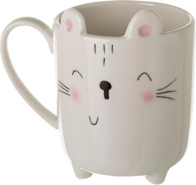 Kitty fehér porcelánbögre, 300 ml - Unimasa