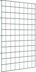 vidaXL Tó Kerítés Készlet 8 pcs Zöld 50 x 80 cm Acél