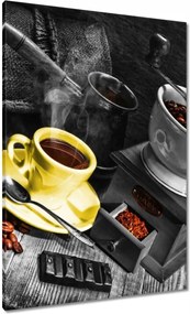 Vászonkép 70x100 Sárga kávéscsésze