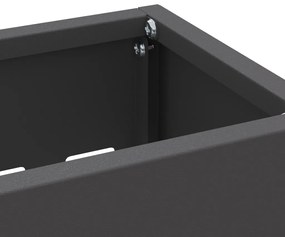 Esernyőtartó Fekete Porszórt acél Standard Tartós Esernyőtartó