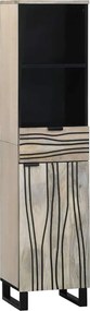 vidaXL Fürdőszobai mosdószekrény Fehér 38 x 33 x 160 cm Faanyag
