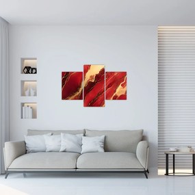 Kép - Vörös-arany márvány (90x60 cm)