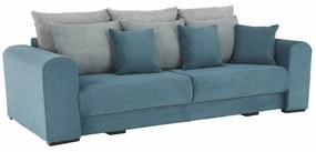 Extra tágas kanapé, kék, menta, világosszürke színű, GILEN BIG SOFA