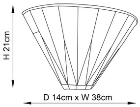 Endon 64046 - Tiffany DARK STAR fali lámpatest 1xE14/40W/230V