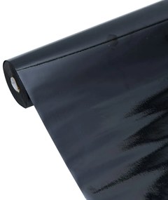 matt fekete PVC statikus ablakfólia 90 x 1000 cm