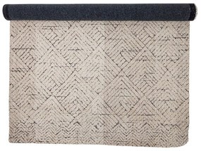 Krémszínű pamutkeverék szőnyeg 150x210 cm Saxo – Bloomingville