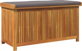 Tömör Akácfa Kültéri Párnatartó Láda 113X50X60,5 Cm